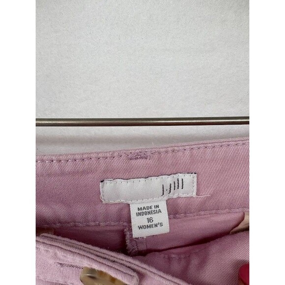 J Jill Mid Rise Live In Chino Pants Size 16 Pink Womens Casual Straight Leg - Picture 5 of 10